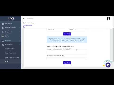 COPC tutorial (Production Businesses)