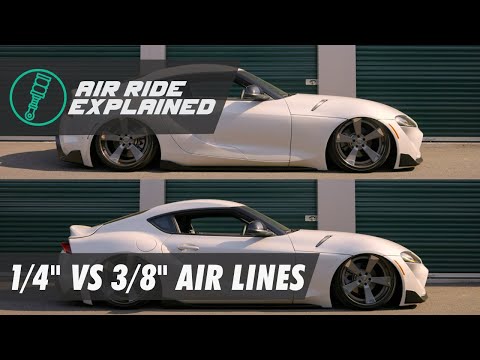 Vergleich der Luftleitungsgeschwindigkeiten von 1/4" vs. 3/8"