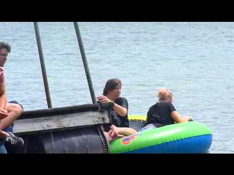 Casey vs the water trampoline