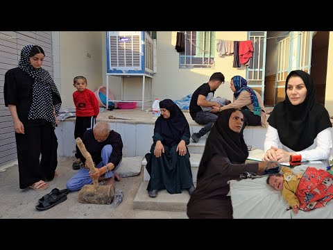 Nomadic life: Taking a nomadic child to the doctor 👶: Nomadic Life Daily Routine🧺