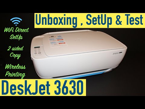 Thumbnail for HP DeskJet 3630 SetUp, Unboxing, WiFi Direct SetUp, 2 Sided Copy, Wireless Printing