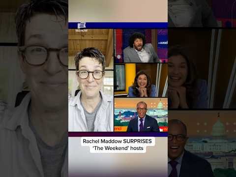 Rachel Maddow SURPRISES 'The Weekend' hosts