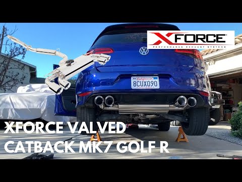 Installing an XForce Varex Catback on my MK7 Golf R + Sound clips