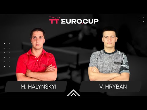 10:20 Mykola Halynskyi - Vadym Hryban 28.03.2024 TT Euro.Cup Ukraine Elite. TABLE 4