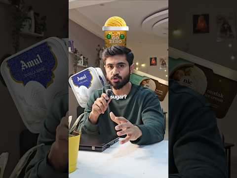 Amul ice cream vs NIC vs Go Zero which spikes my blood sugar #cgm #sugarrush #bloodsugar #sugarcrash