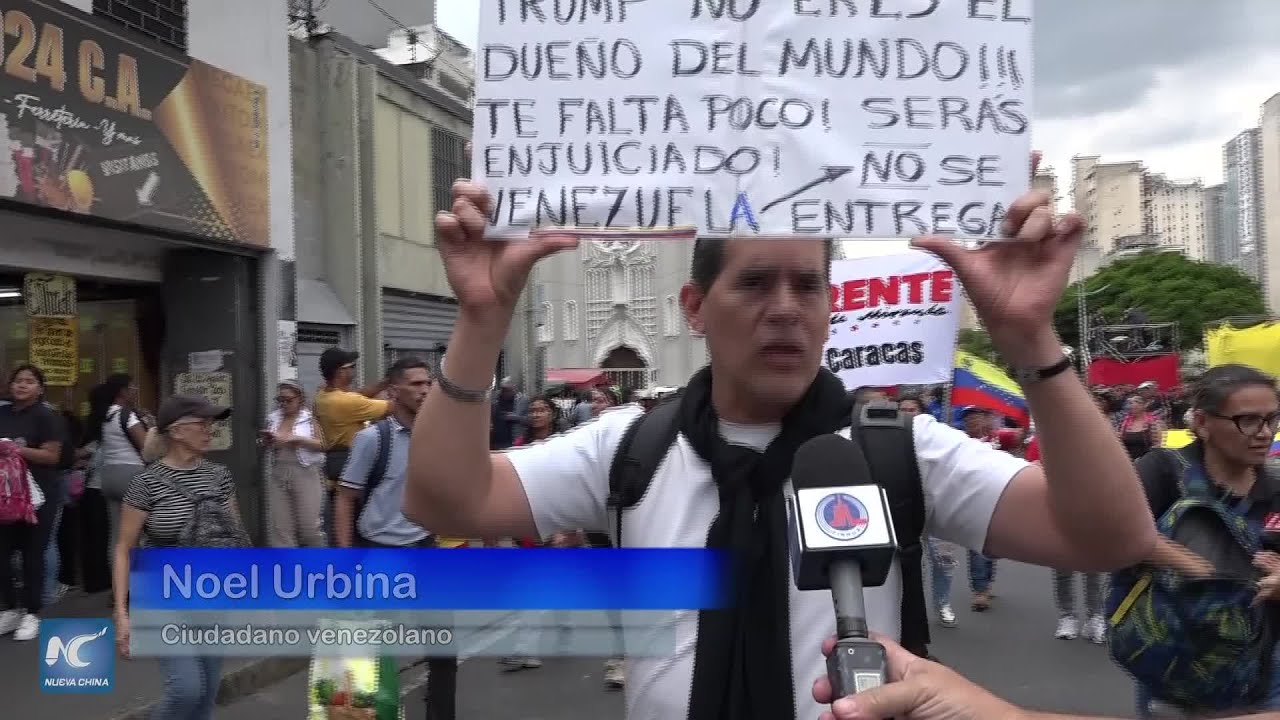 Miles marchan en Venezuela para exigir la liberación de Maduro y Cilia Flores