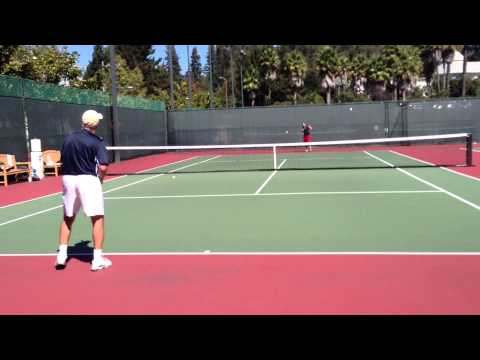 20 of 24: Mike and Chris play tennis at BTC