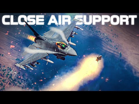 CLOSE AIR SUPPORT | F-16C Viper Better Air To Ground Platform Vs A-10 Warthog ? | DCS |