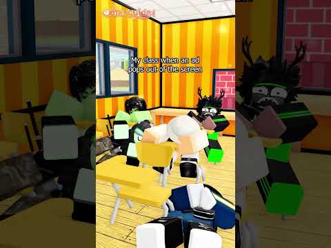 ads hit dif in school #shorts #short #roblox #funny #robloxmemes #Goldfishiess