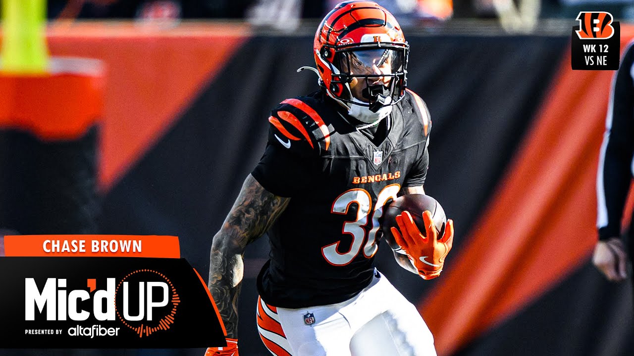 Chase Brown Mic'd Up vs New Engalnd Patriots Week 12 | 2025 Mic'd Up