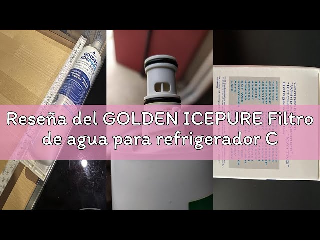 Vídeo relacionado con GOLDEN ICEPURE Filtro de agua para refrigerador Compatible Con Whirlpool 4396508, Maytag, KitchenAid, SBS002, S20BRS, 481281729632, 461950271171, 481281728986, 2 piezas (factura disponible),