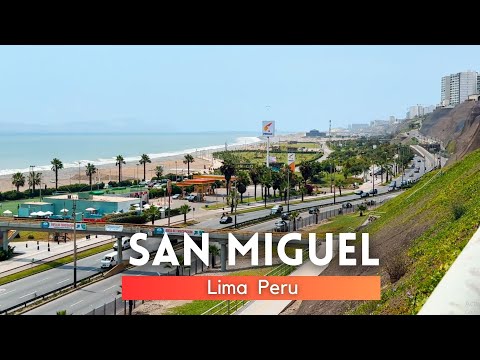 San Miguel Lima Peru 2025 4K 🇵🇪  Walking Tour of Peru's Beautiful Coastal Streets 2025 🌟🌊