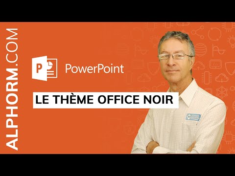 Le thème Office noir sous PowerPoint 2019 Vidéo Tuto