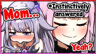 [ENG SUB/Hololive] Calli instinctively replied back to Biboo when she's asking for her Mom