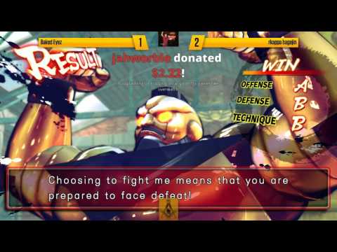 USF4 @ CCG2015 rkappa Suite - Baked Eyez vs Hagejin / Megabeast vs Kitasenju DJ [720p/60fps]