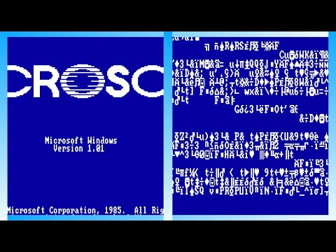 Windows 1.0 BSOD (Incorrect DOS Version)