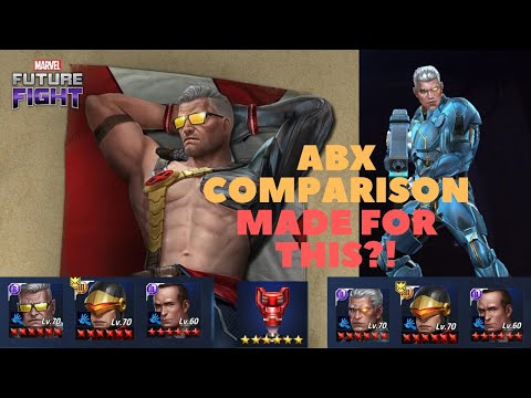 CABLE'S TRUE VALUE?!(Summer Days) VS (Cable & Deadpool) Uniform ABX Comparison - Marvel Future Fight