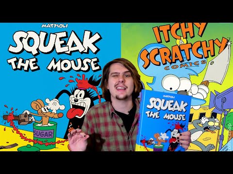 Squeak the Mouse by Mattioli. Deranged Tom and Jerry meets 80's slasher film. Comic review.
