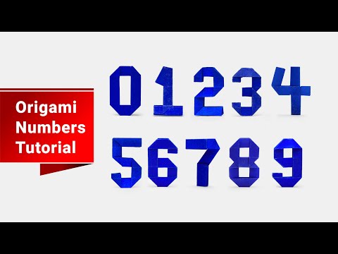 How to Make Origami Numbers 0 9 Simple Step by Step Tutorial