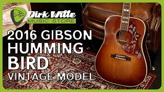 Video thumbnail for Dirk Witte - 2016 Gibson Hummingbird Vintage Model Sunburst by Dirk Witte Music Store