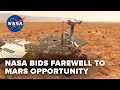 NASA Says Goodbye To Mars Rover Opportunity After 15 Years