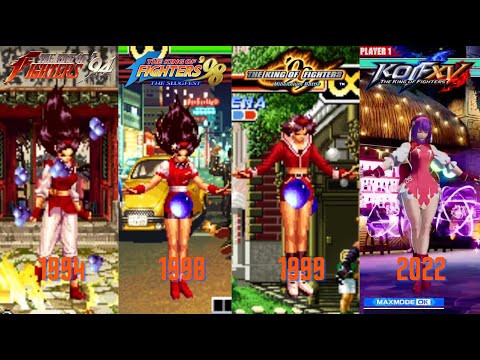 #KOF #拳皇 Evolution of Athena's Shining Crystal Bit in KOF 拳皇系列雅典娜闪光水晶进化