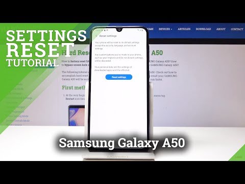 How to Reset Settings in Samsung Galaxy A50 - Restore Defaults