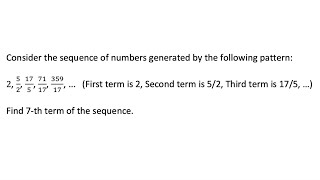 Sequences, Pattern (Random Exercise 35) #sequence #pattern