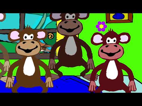 Pet majhnih opic - Otroška pesem - Yleekids Slovensko