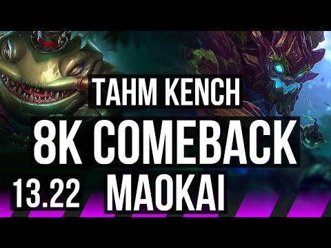 TAHM KENCH & Jinx vs MAOKAI & Rammus (SUP) | Comeback, Rank 7 Tahm | NA Grandmaster | 13.22