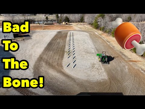 Huge Gravel Parking Lot Renovation ABI TR3 Compact Tractor Attachment