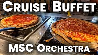 What You Can Eat on a Cruise! - MSC Orchestra - Full Buffet Tour in 4K