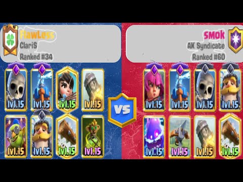 Log Bait Curse (Skeleton/Tesla) VS X-BOW (Archer/Tesla) #clashroyale