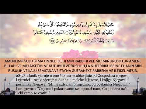 El-Bekare,284-286 ajet