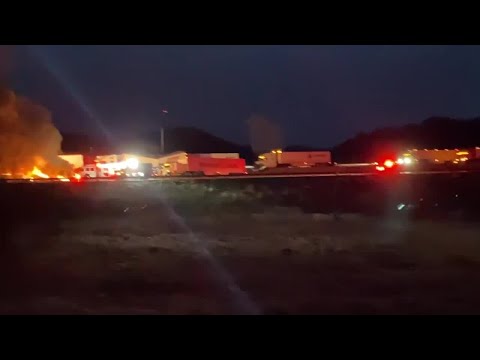 Viewer video: Snowy roads, massive pileup forces full closure of I-94 in Jackson County