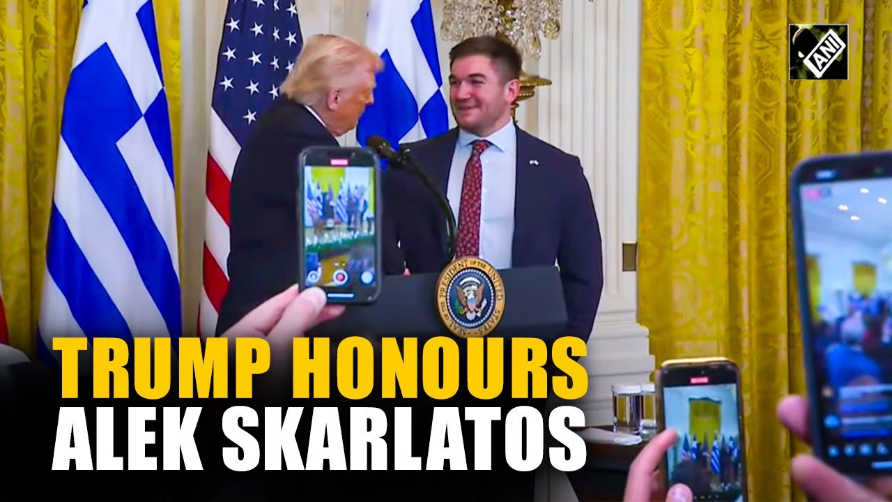 US President Donald Trump honours Alek Skarlatos, hero of 2015 Paris Train Attack at White House