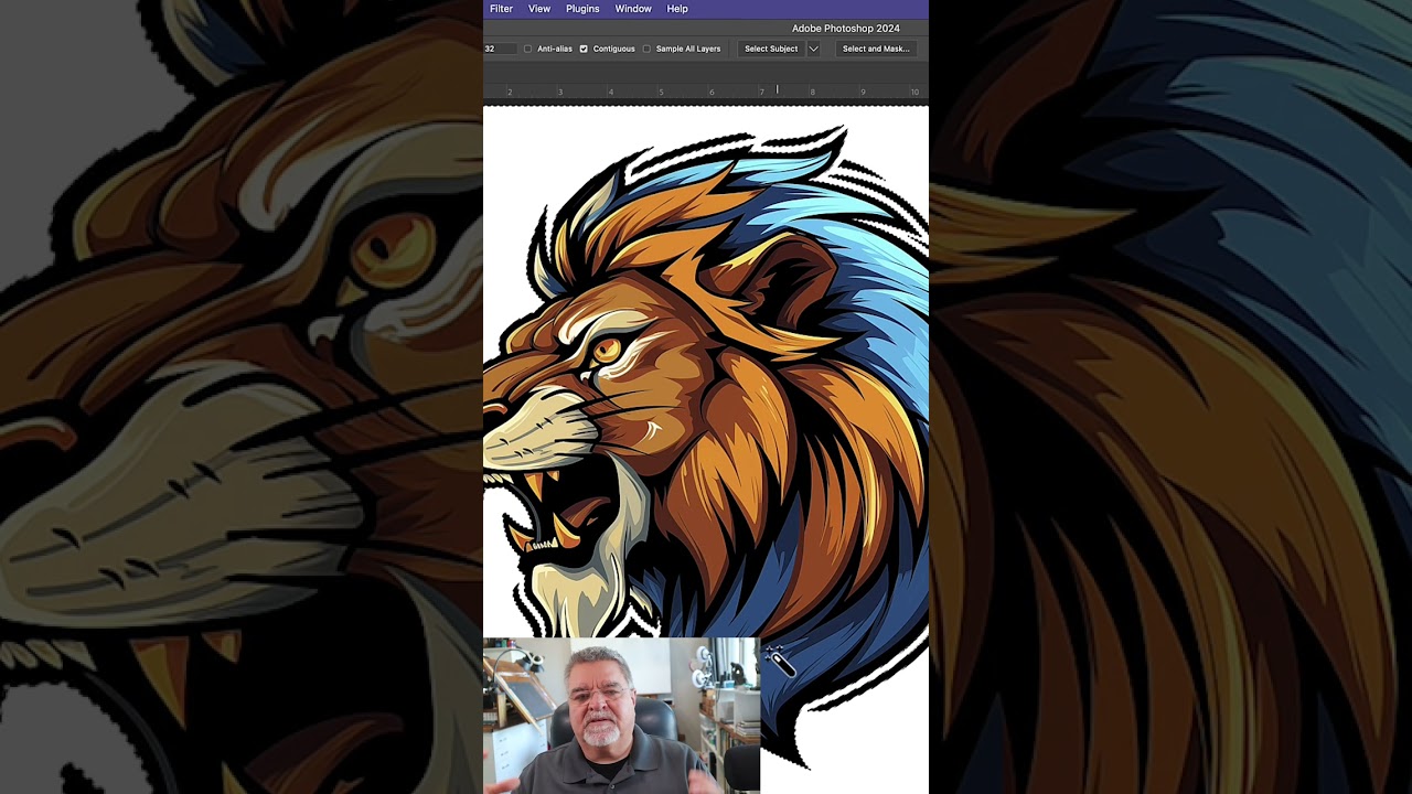 TOP TIP for removing backgrounds from AI generated artwork -Full video on @Stahls_UKEU  #artwork #ai
