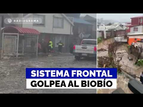 El complejo panorama en el Biobío tras fuertes ráfagas de viento y lluvias intensas