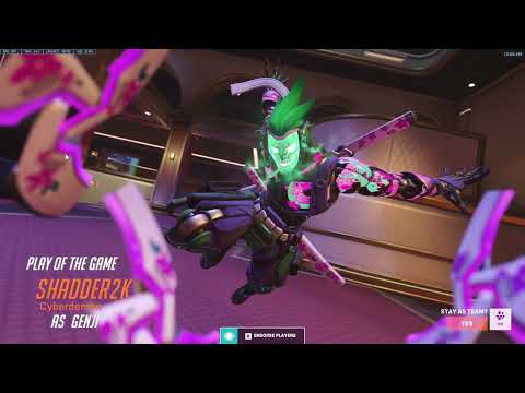 Overwatch 2 Genji God Shadder2k Showing His Gameplay Skills -POTG-