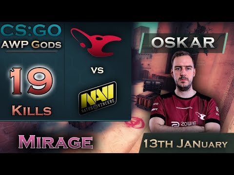 Oskar vs NaVi - POV ELEAGUE - 13th Jan - AWP Gameplay