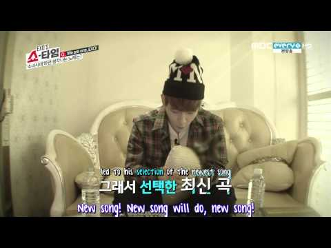 [720p/ENG SUB]140206 EXO Showtime Episode 11 Baekhyun Singing Cut