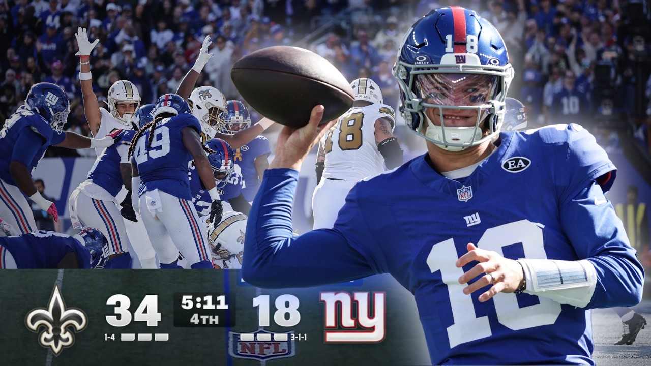 Can J.J. McCarthy lead a COMEBACK? Saints vs Giants Week 6 Ending