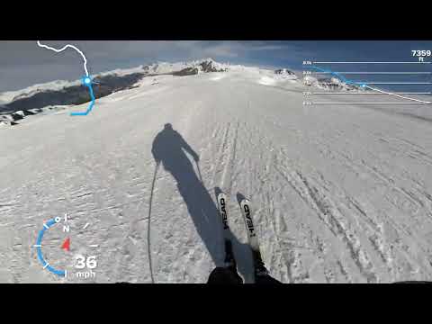 [4K] La Plagne - Mira to Plagne Centre - 54mph