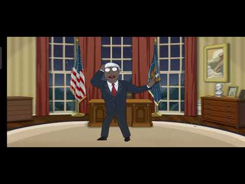Rick and Morty | President playing with lightsaber