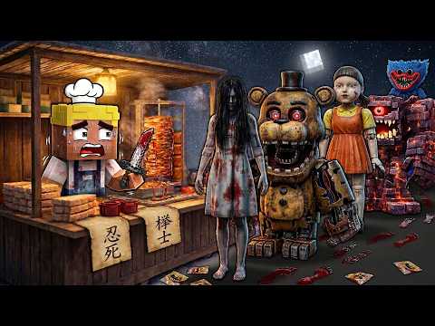 NEDEN GECE 3 TE DÖNERCİLİK YAPTIK? 😱 -Minecraft