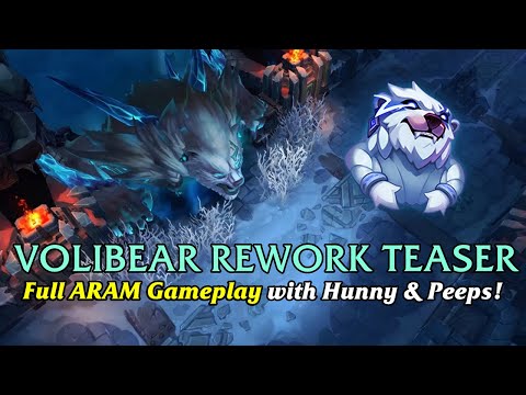 VOLIBEAR REWORK TEASER 🐻‍❄️ (Full ARAM Let's Play w/ Hunny & friends!) | League of Legends S10
