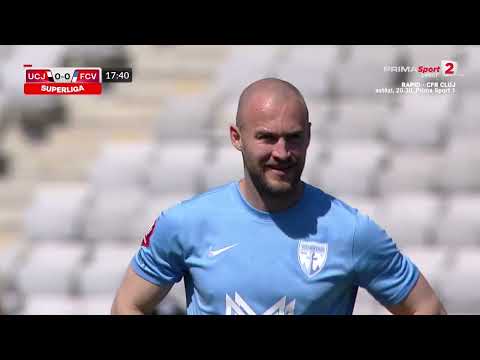 GOOOL Voluntari, imediat după ce "U" Cluj rămâne În 10. Gafă mare a ardelenilor