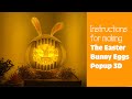 HOW TO MAKE EASTER BUNNY SPHERE POPUP 3D EASTER SVG