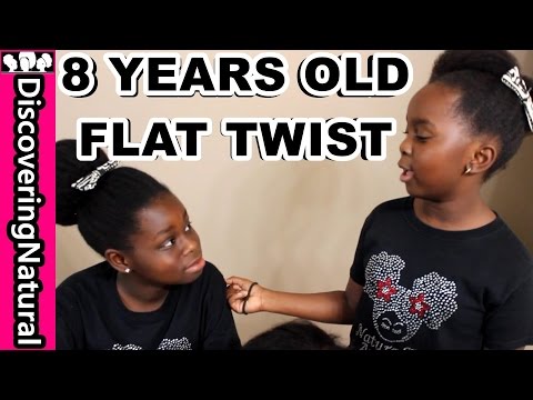 8 YEARS OLD HOW TO FLAT TWIST NATURAL HAIR #NaturalHair #HairStyles