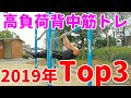 【背中筋トレ】今年の人気&負荷的Top3!